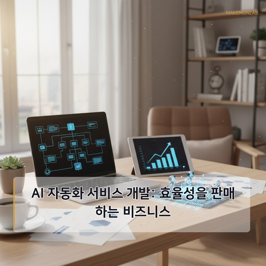 AI로 돈 버는 5가지 비즈니스 모델 - AI 자동화 서비스 개발: 효율성을 판매하는 비즈니스