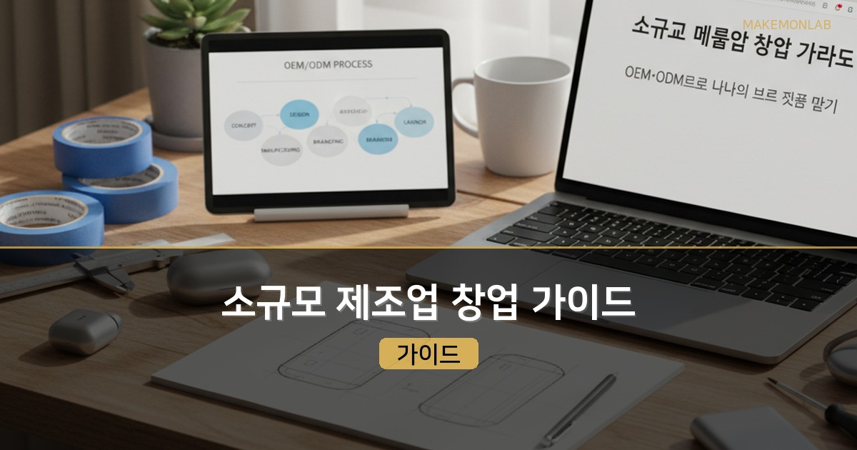 소규모 제조업 창업 가이드 — OEM·ODM으로 나만의 브랜드 제품 만드는 법
