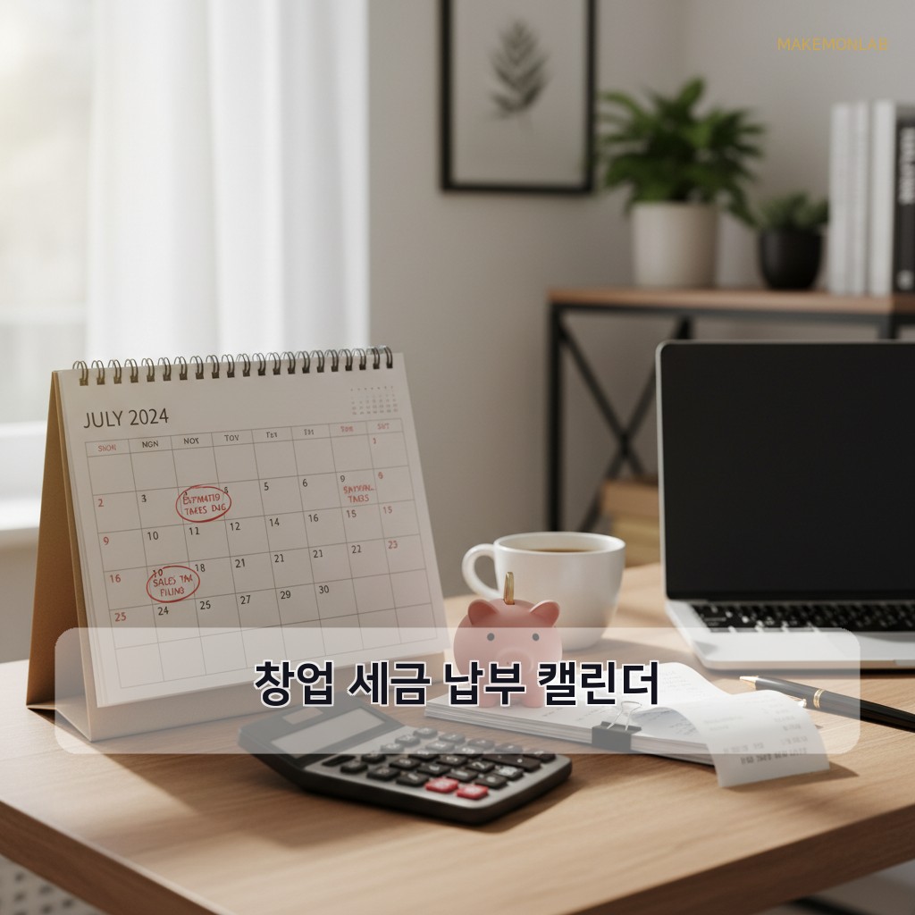창업 인허가·세무 완벽 가이드 - 창업 세금 납부 캘린더