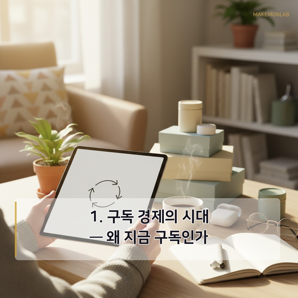 구독 경제로 안정적인 월 수익 만들기 - 1. 구독 경제의 시대 — 왜 지금 구독인가