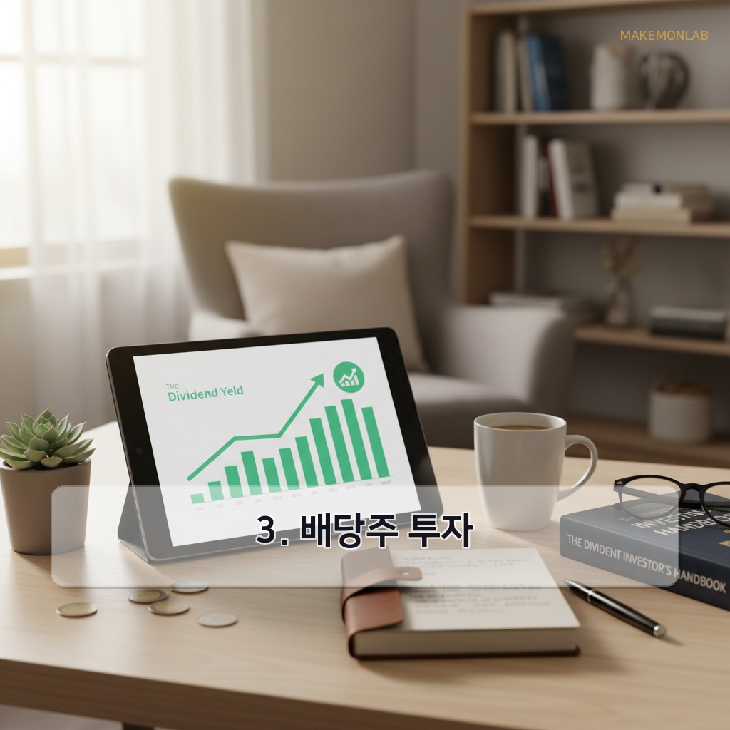 월세처럼 매달 들어오는 자동 수입, 현실적으로 가능한 5가지 - 3. 배당주 투자