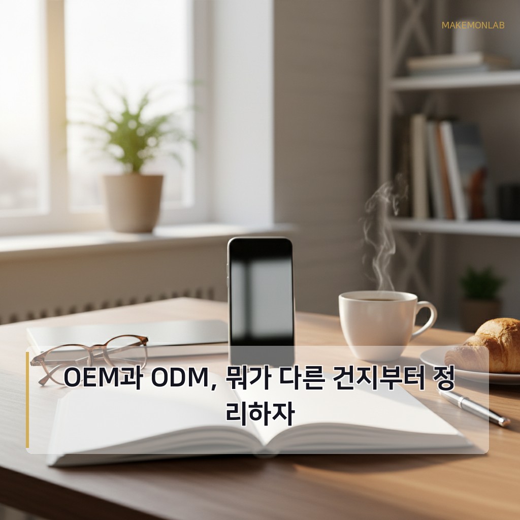 소규모 제조업 창업 가이드 - OEM과 ODM, 뭐가 다른 건지부터 정리하자