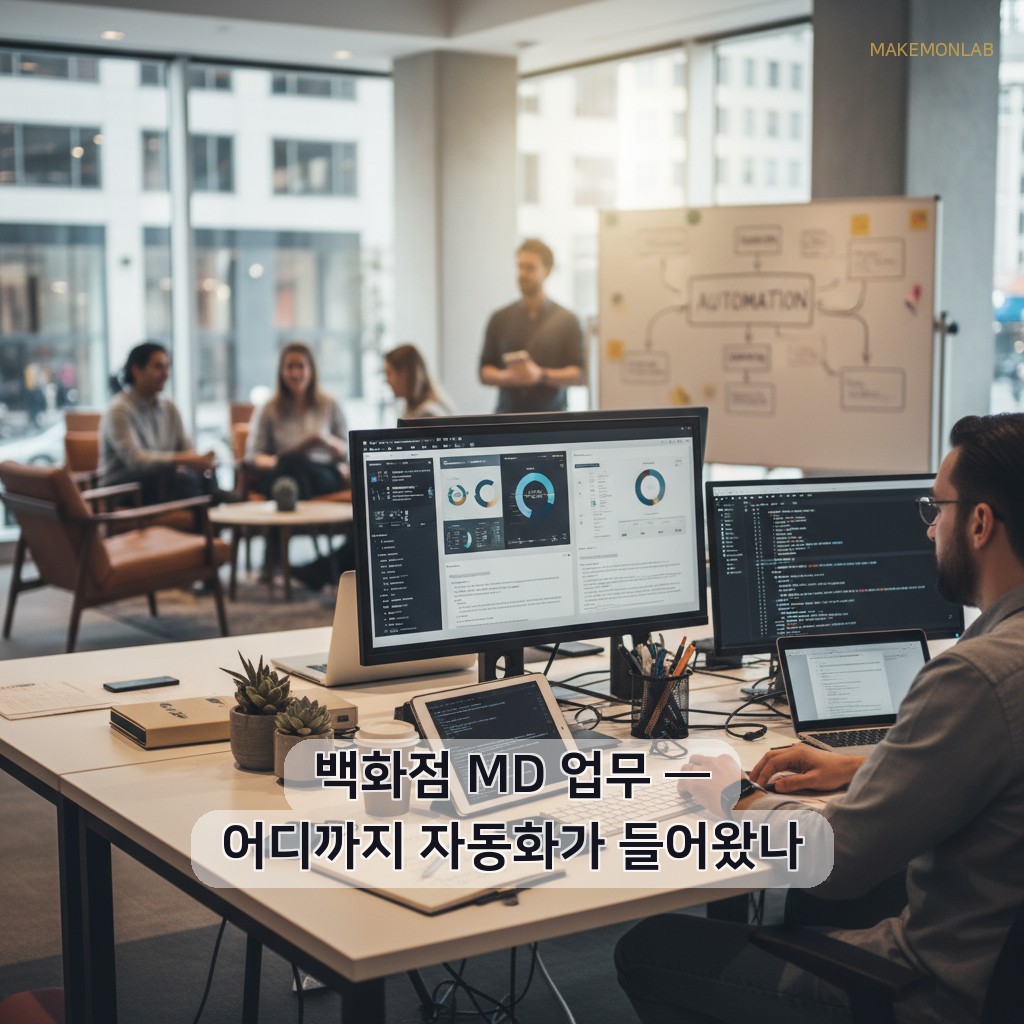 AI가 바꾸는 B2B 유통 - 백화점 MD 업무 — 어디까지 자동화가 들어왔나