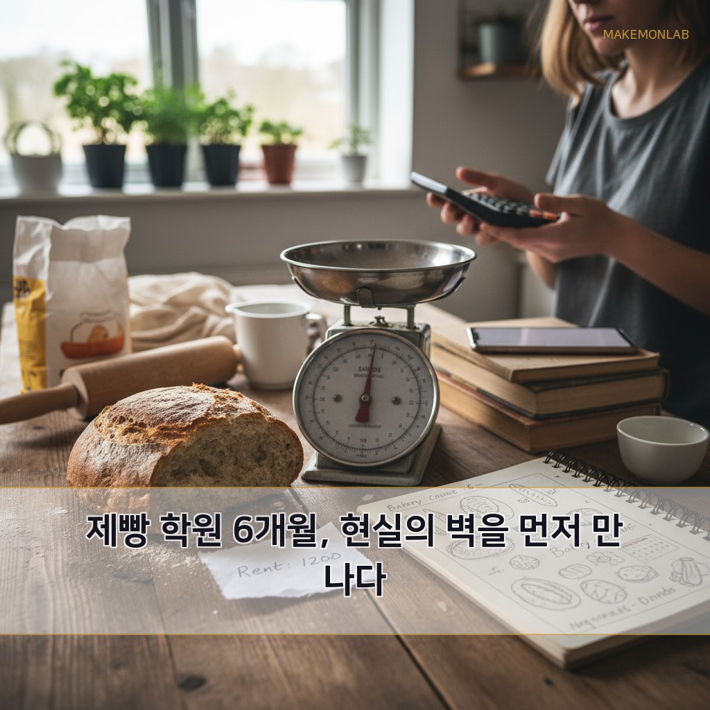 부부가 함께 운영하는 동네 빵집 창업기 - 제빵 학원 6개월, 현실의 벽을 먼저 만나다