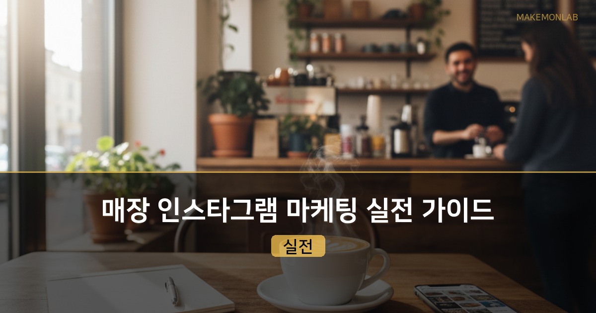 매장 인스타그램 마케팅 — 팔로워 0에서 단골을 모으기까지