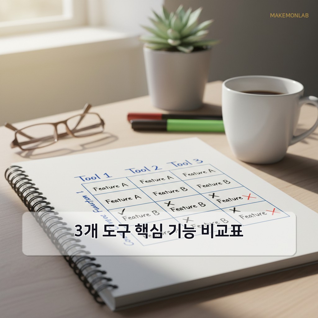 Cursor vs Copilot vs Windsurf - 3개 도구 핵심 기능 비교표