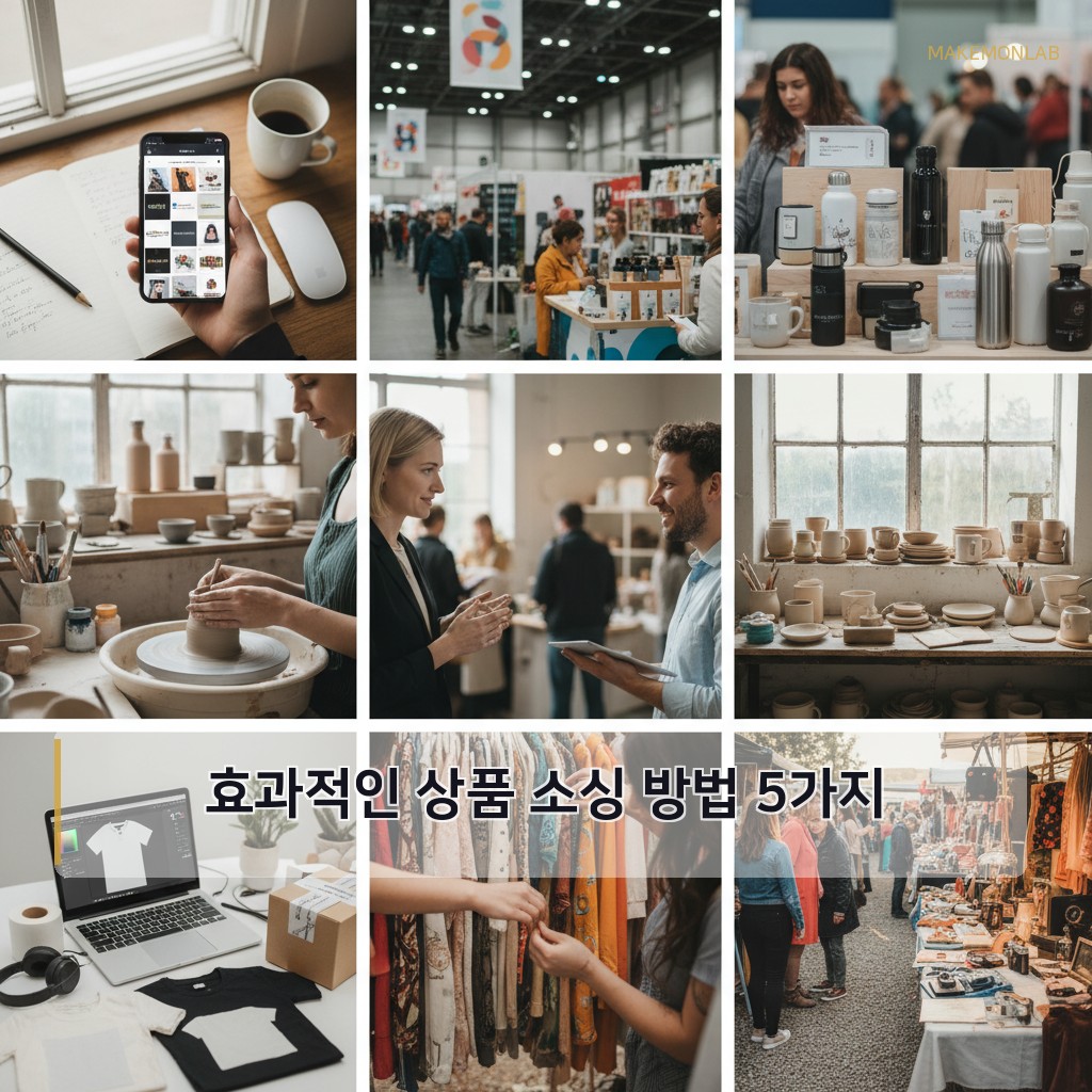 온라인 쇼핑몰 창업 단계별 가이드 - 효과적인 상품 소싱 방법 5가지