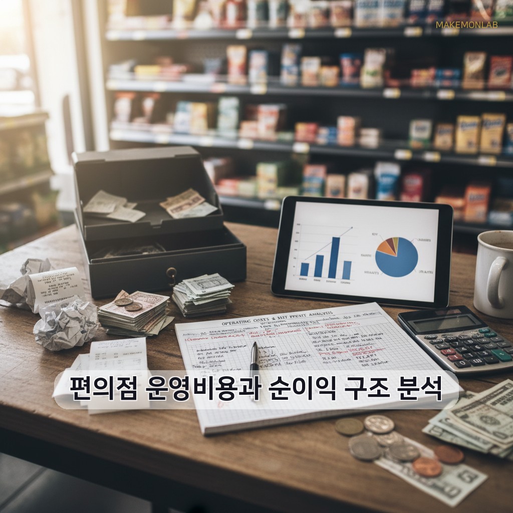 편의점 창업 1년 후기: 실제 매출과 순이익 공개 분석 - 편의점 운영비용과 순이익 구조 분석