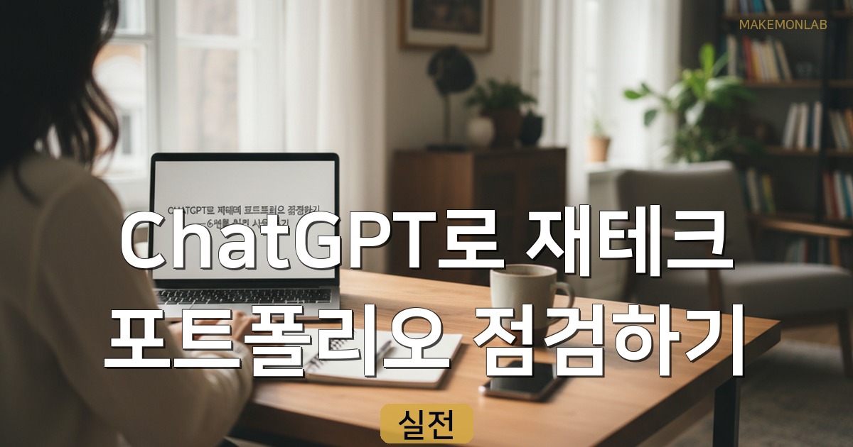 ChatGPT로 재테크 포트폴리오 점검하기 — 6개월 실전 사용 후기