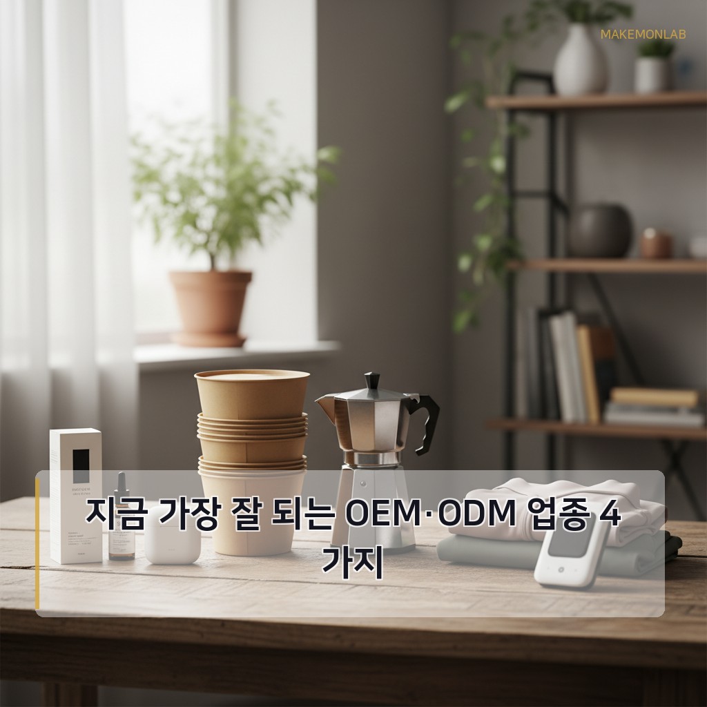 소규모 제조업 창업 가이드 - 지금 가장 잘 되는 OEM·ODM 업종 4가지