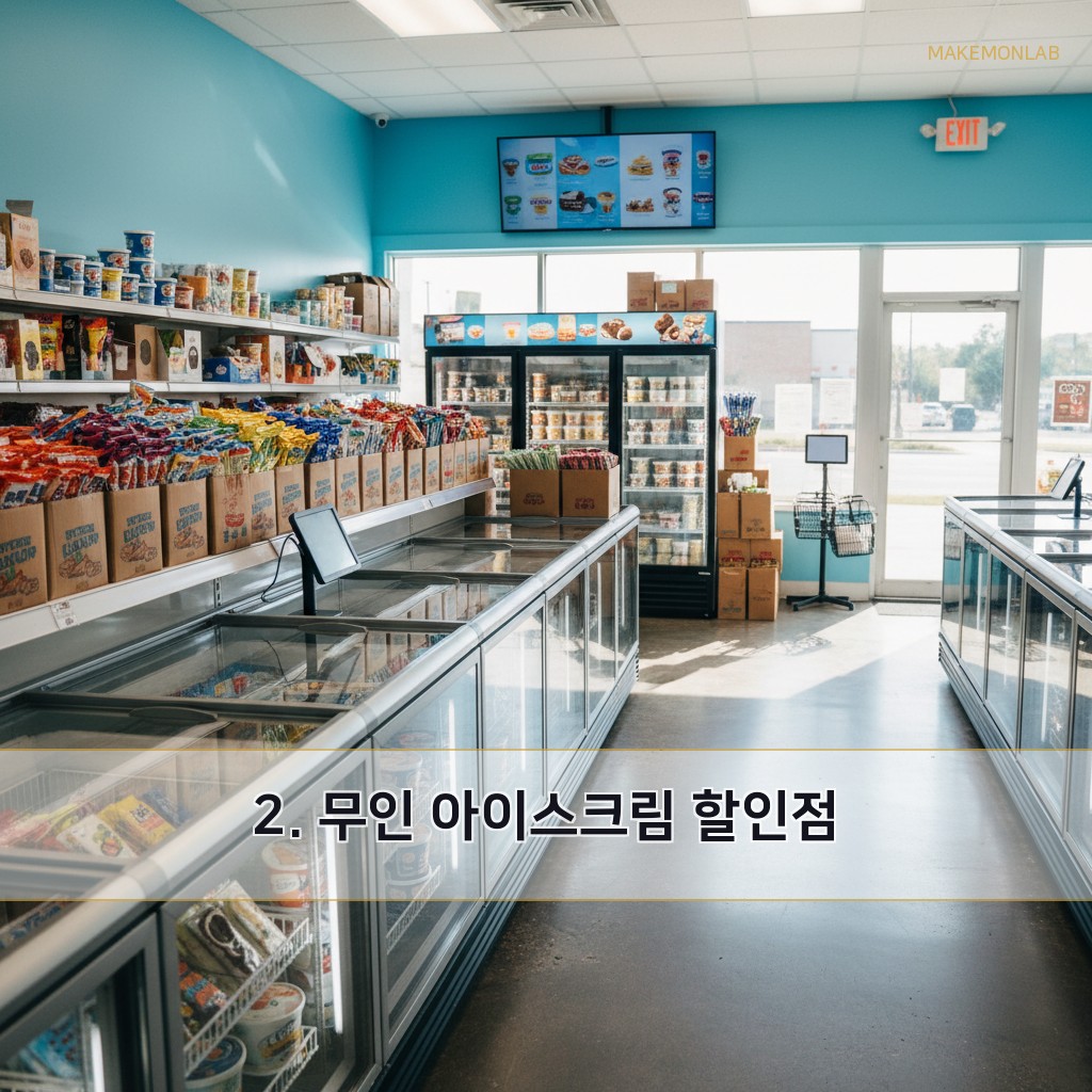 무인매장 창업 수익성 분석 - 2. 무인 아이스크림 할인점