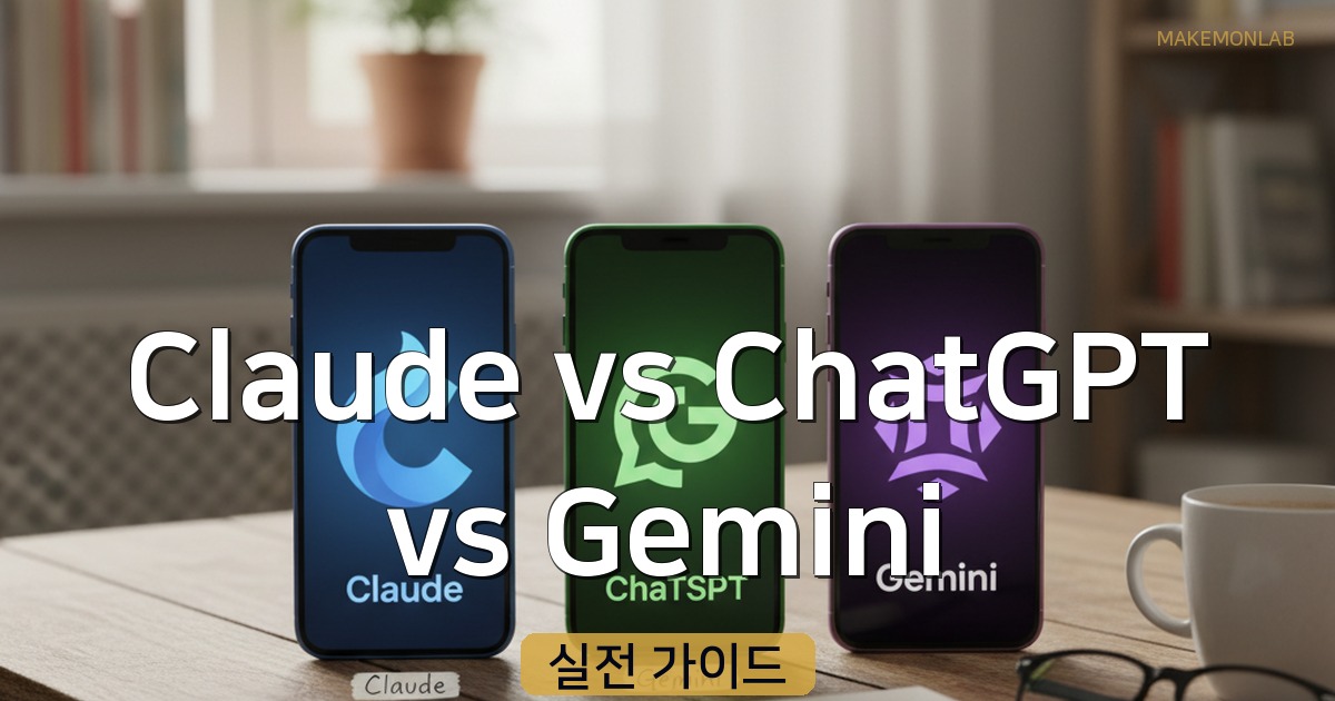 Claude vs ChatGPT vs Gemini — 비즈니스 실무 3개월 병행 리뷰