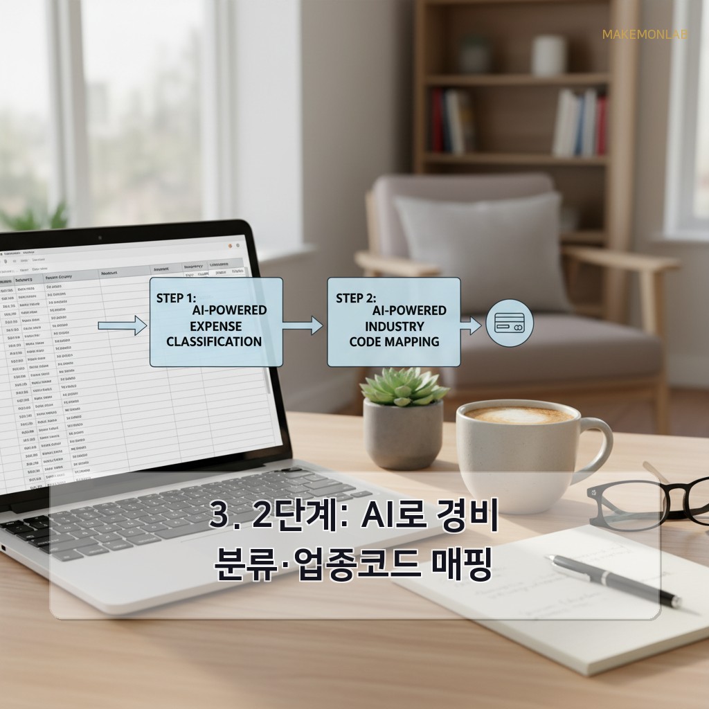 1인 사업자 부가세·종합소득세 자동화 - 3. 2단계: AI로 경비 분류·업종코드 매핑