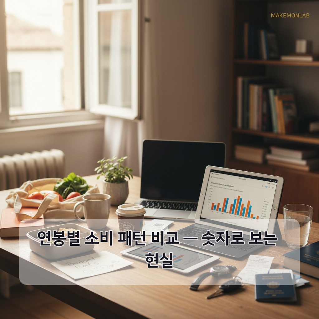 돈을 벌수록 가난해지는 사람들의 심리 패턴 - 연봉별 소비 패턴 비교 — 숫자로 보는 현실