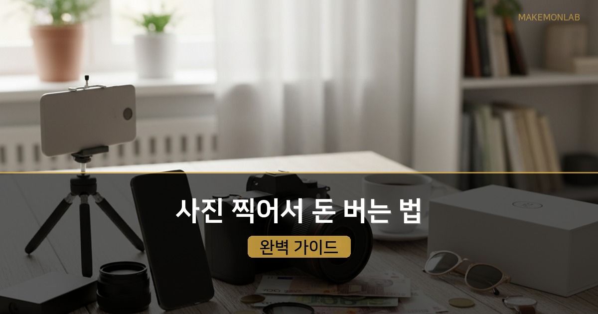 스톡 사진·스냅 촬영·제품 촬영으로 부수입 만드는 법