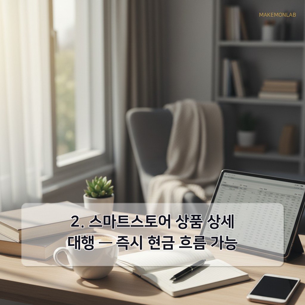 AI로 월 30만원 부업 시작하기 - 2. 스마트스토어 상품 상세 대행 — 즉시 현금 흐름 가능