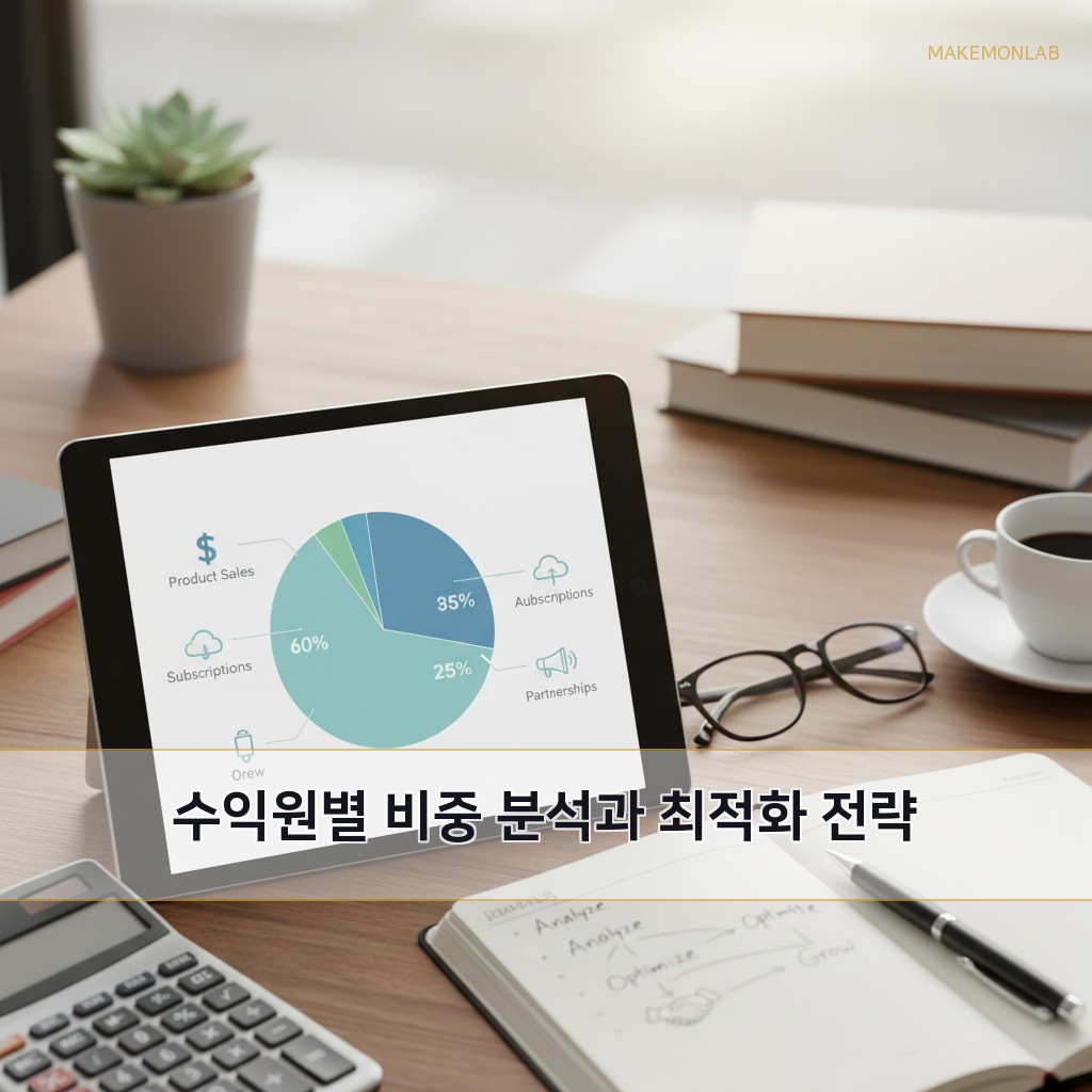 블로그 수익화 데이터 분석 - 수익원별 비중 분석과 최적화 전략