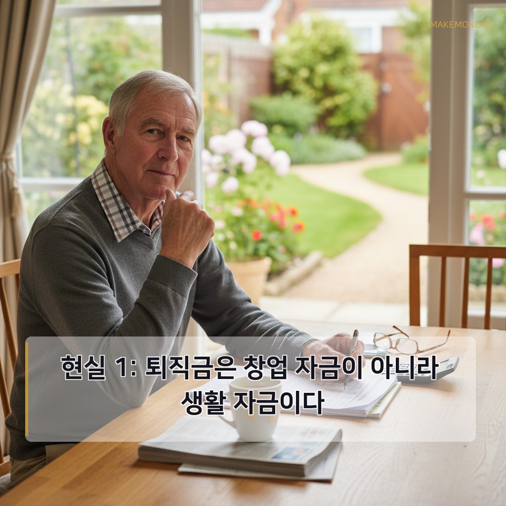 퇴직 후 창업, 성공하려면 꼭 알아야 할 5가지 현실 - 현실 1: 퇴직금은 창업 자금이 아니라 생활 자금이다