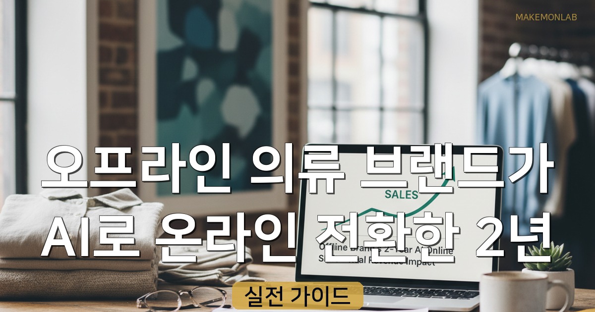 오프라인 의류 브랜드가 AI로 온라인 전환한 2년 — 매출 영향 실제 분석