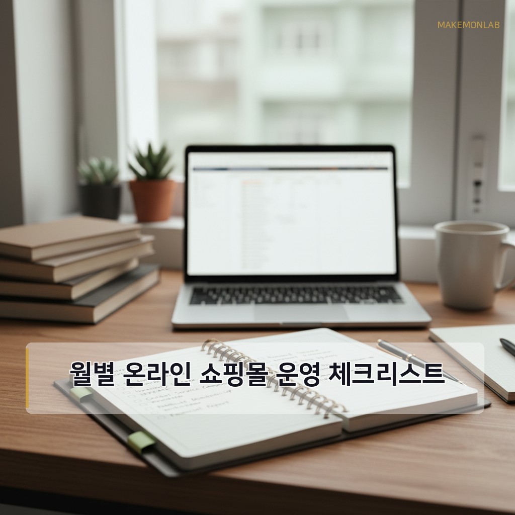 온라인 쇼핑몰 창업 단계별 가이드 - 월별 온라인 쇼핑몰 운영 체크리스트
