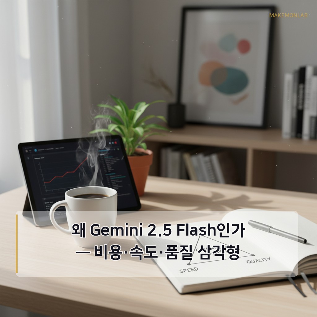 AI로 제품 상세페이지 20개 일괄 생성 - 왜 Gemini 2.5 Flash인가 — 비용·속도·품질 삼각형