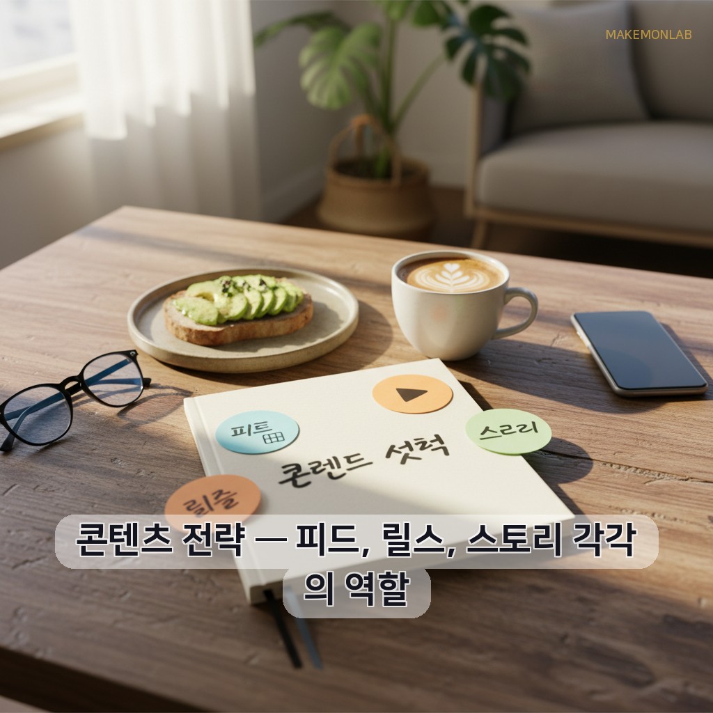 매장 인스타그램 마케팅 실전 가이드 - 콘텐츠 전략 — 피드, 릴스, 스토리 각각의 역할
