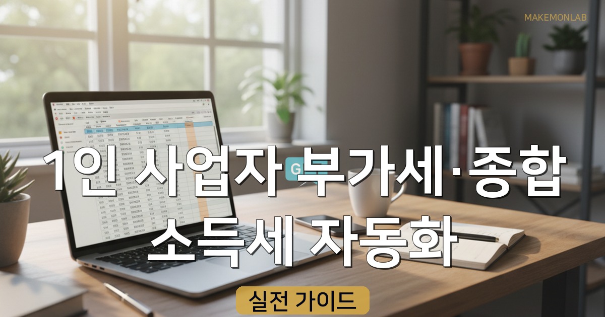1인 사업자 부가세·종합소득세 자동화 — ChatGPT + 엑셀로 30분 완성