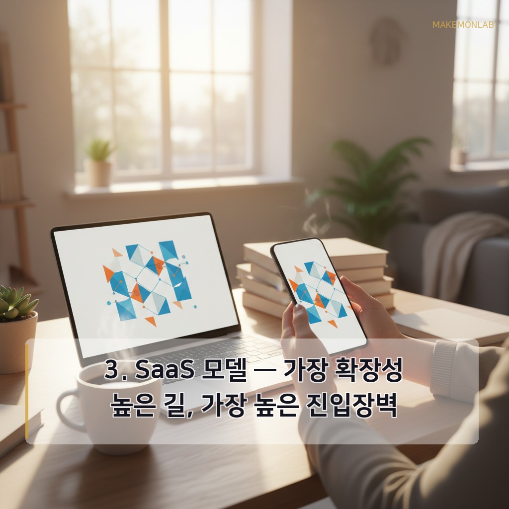 구독 경제로 안정적인 월 수익 만들기 - 3. SaaS 모델 — 가장 확장성 높은 길, 가장 높은 진입장벽