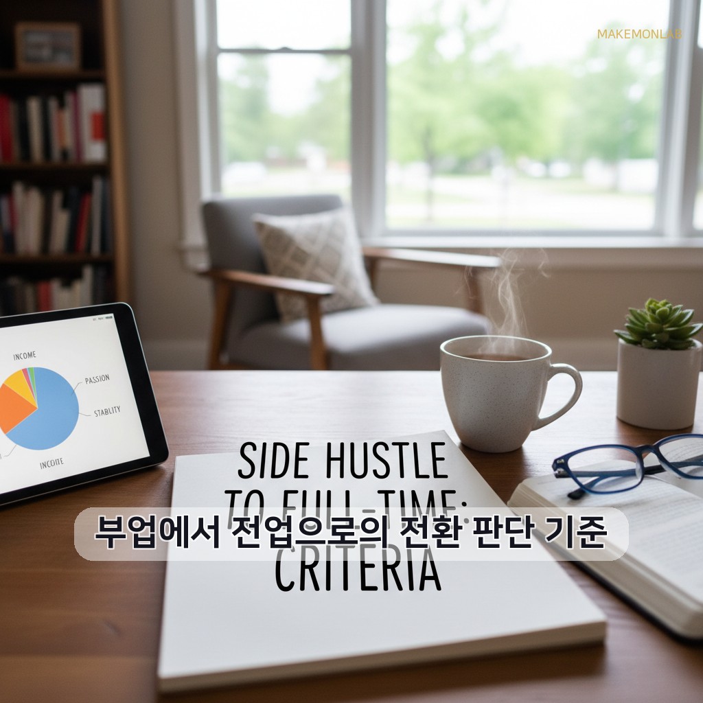직장인 부업 수익 극대화 전략 5가지 - 부업에서 전업으로의 전환 판단 기준