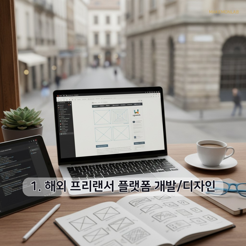 해외에서 돈 버는 디지털 노마드 부업 6가지 - 1. 해외 프리랜서 플랫폼 개발/디자인