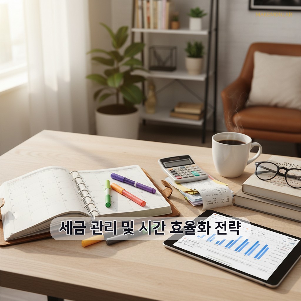 직장인 부업 수익 극대화 전략 5가지 - 세금 관리 및 시간 효율화 전략