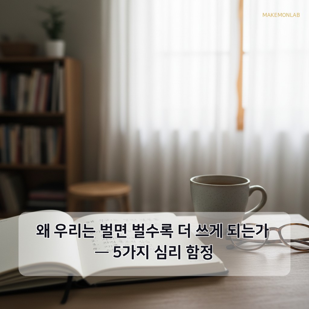 돈을 벌수록 가난해지는 사람들의 심리 패턴 - 왜 우리는 벌면 벌수록 더 쓰게 되는가 — 5가지 심리 함정