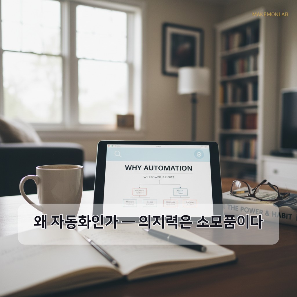 무점포 창업 아이디어 15선 - 왜 자동화인가 — 의지력은 소모품이다