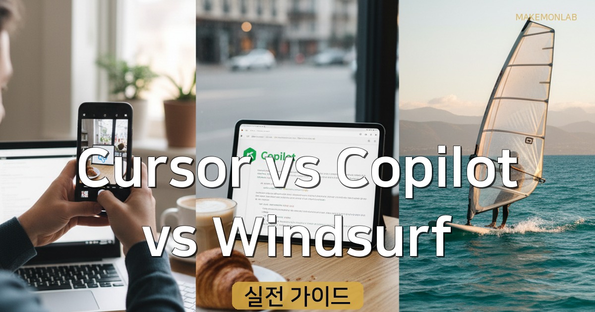 Cursor vs Copilot vs Windsurf — 1인 개발자에게 진짜 필요한 AI 코딩 도구