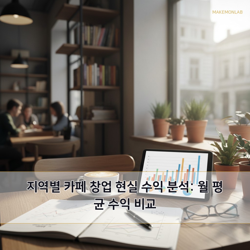 카페 창업, 현실적인 수익은 얼마일까? - 지역별 카페 창업 현실 수익 분석: 월 평균 수익 비교