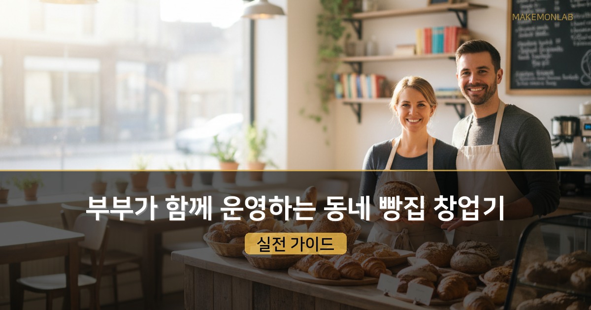 부부가 함께 운영하는 동네 빵집 창업기 — 소자본 외식 창업의 현실