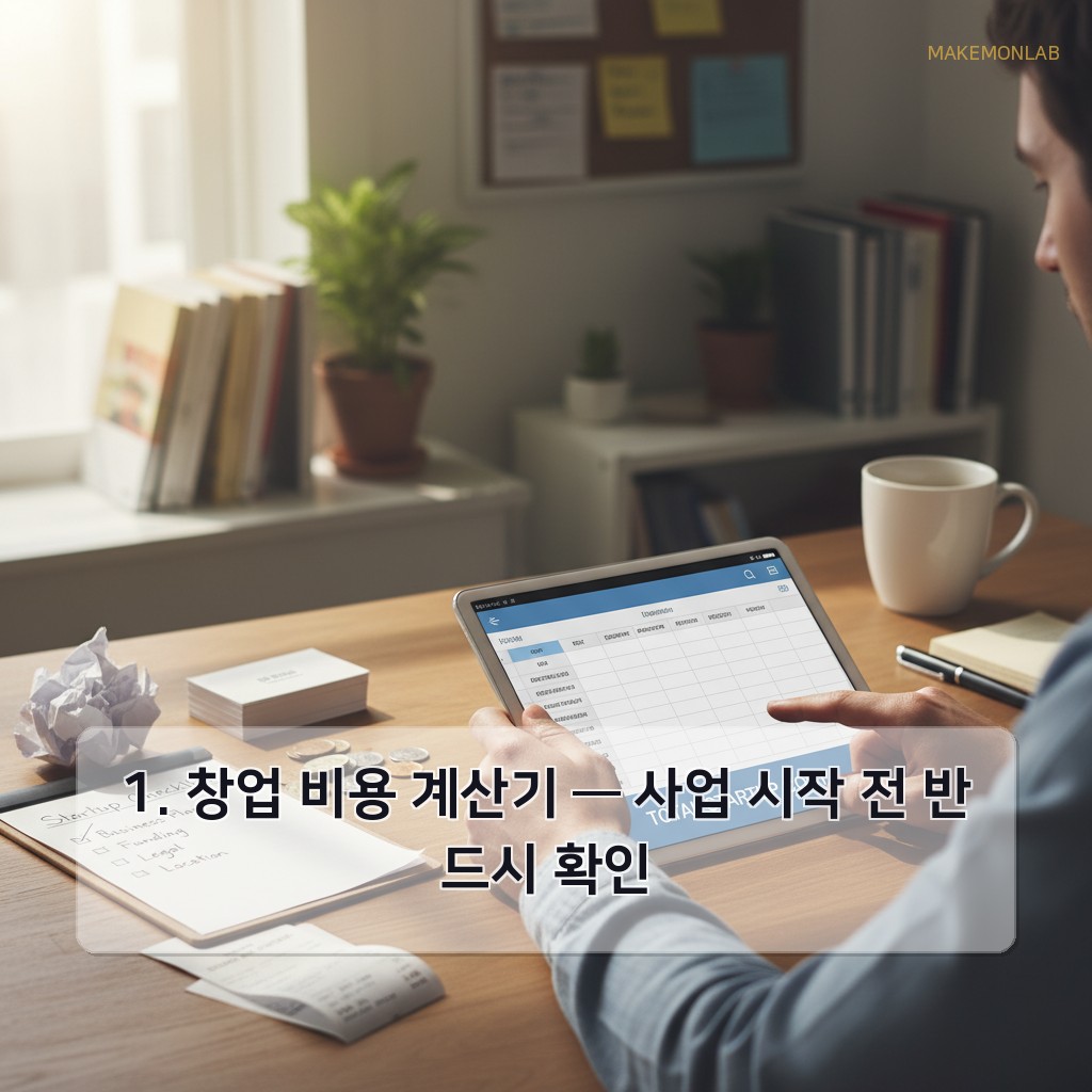 2026년 소상공인 필수 비즈니스 도구 TOP 10 - 1. 창업 비용 계산기 — 사업 시작 전 반드시 확인
