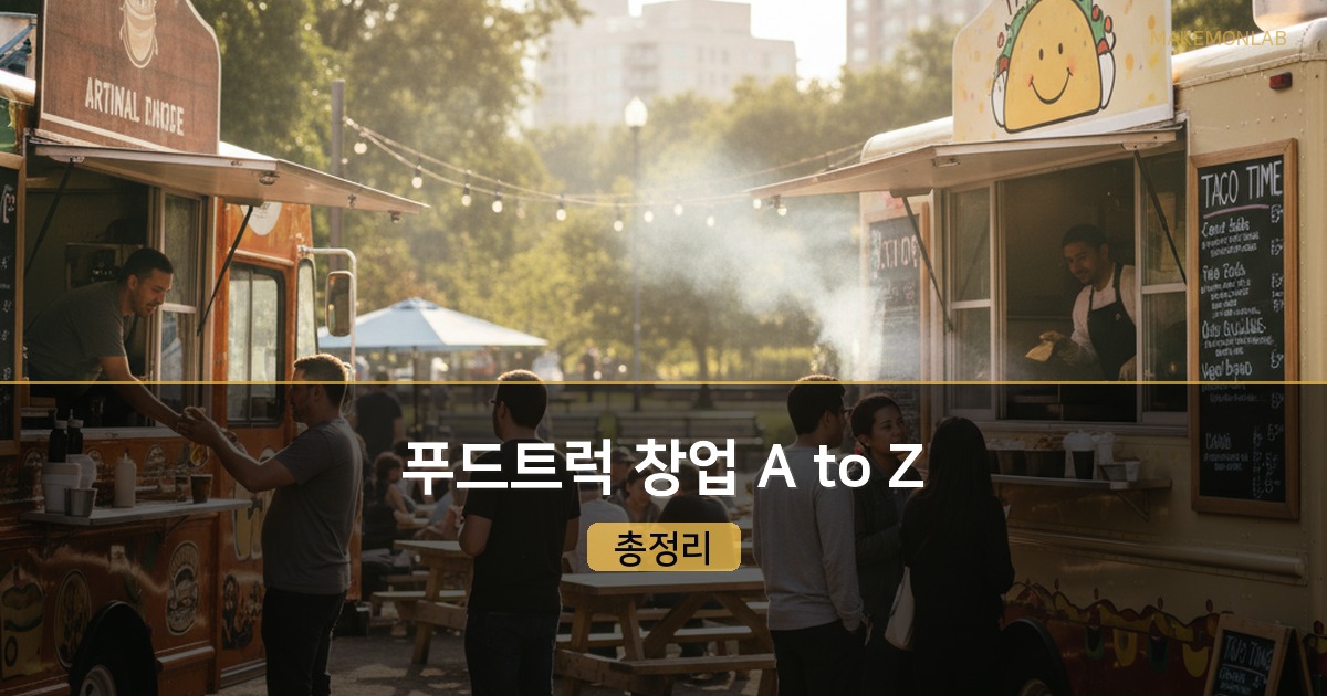 푸드트럭 창업 — 허가부터 메뉴·월 수익까지의 현실