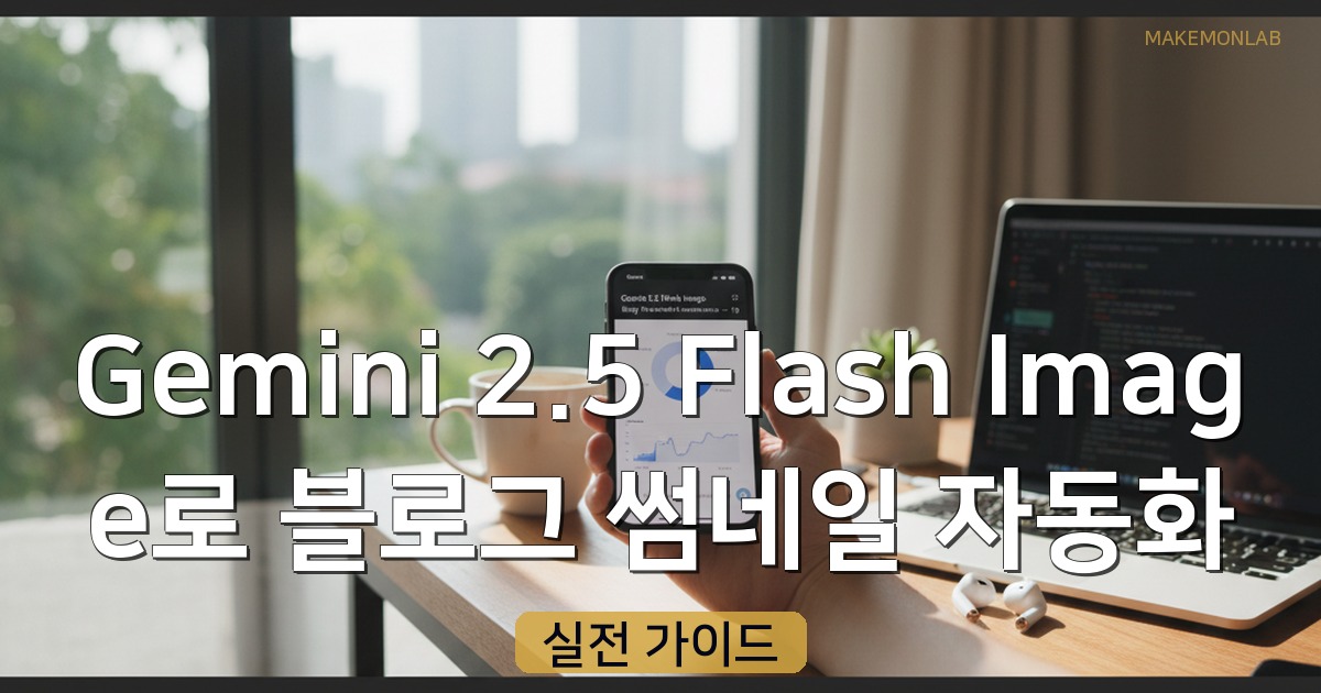 Gemini 2.5 Flash Image로 블로그 썸네일 자동화 — Python 30줄 구현