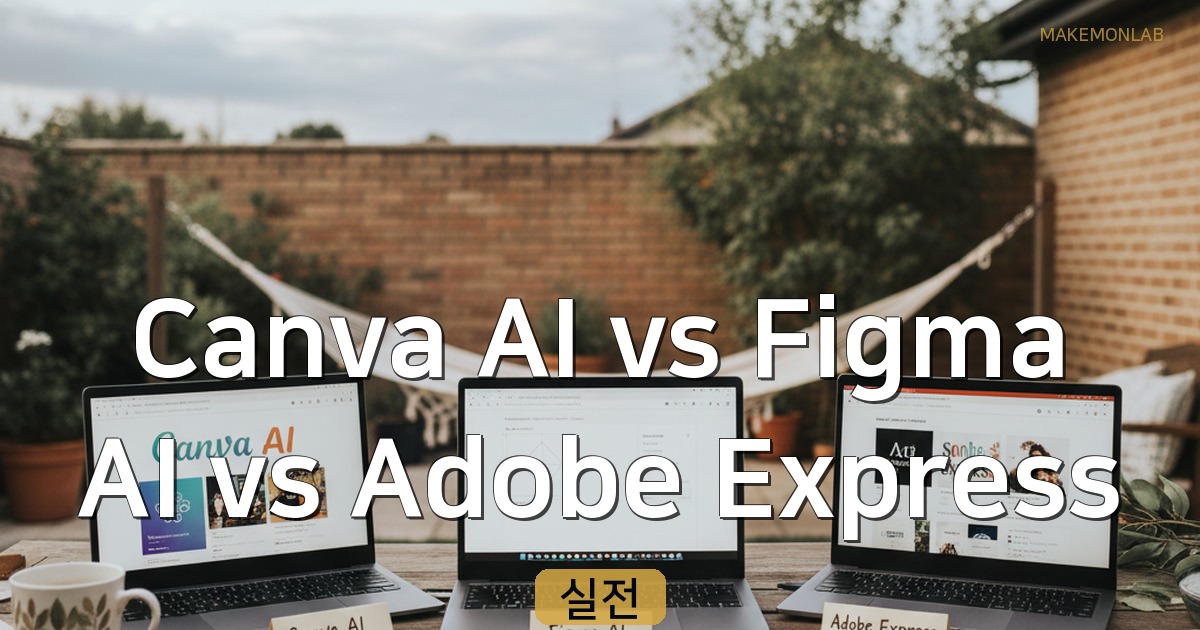 Canva AI vs Figma AI vs Adobe Express — 1인 브랜드 디자인 도구 실전 비교