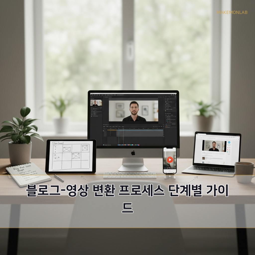 블로그를 유튜브 영상으로 자동 변환하는 방법 - 블로그-영상 변환 프로세스 단계별 가이드