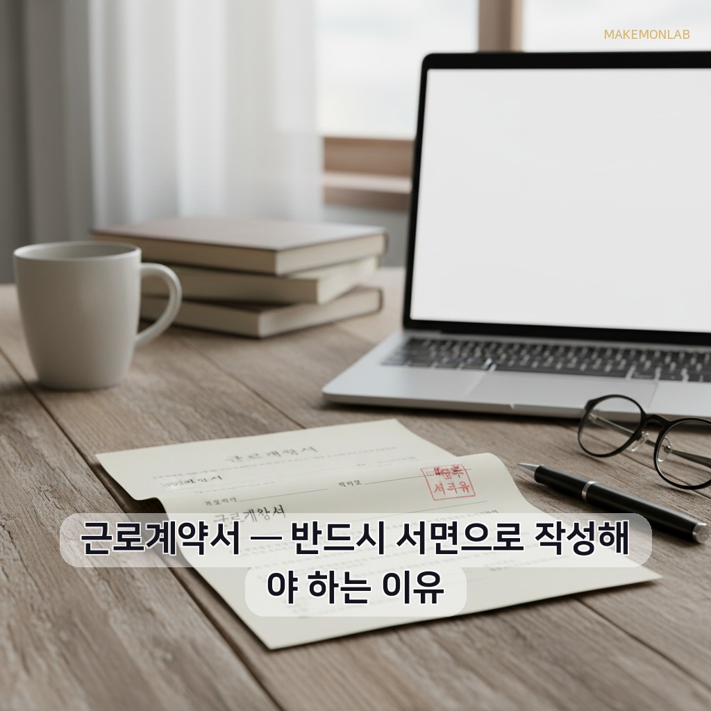 매장 직원 관리의 기술 - 근로계약서 — 반드시 서면으로 작성해야 하는 이유