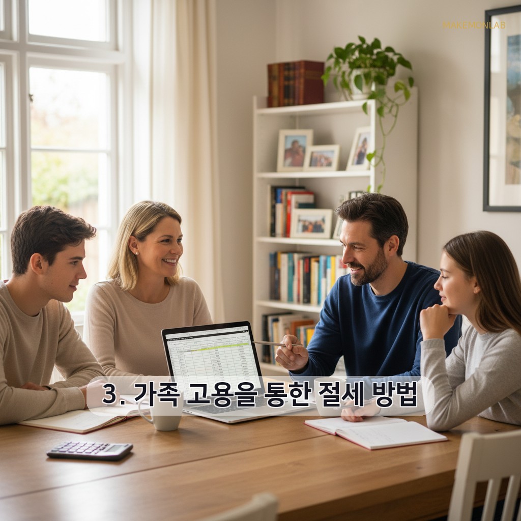 사업자라면 꼭 알아야 할 절세 방법 5가지 - 3. 가족 고용을 통한 절세 방법
