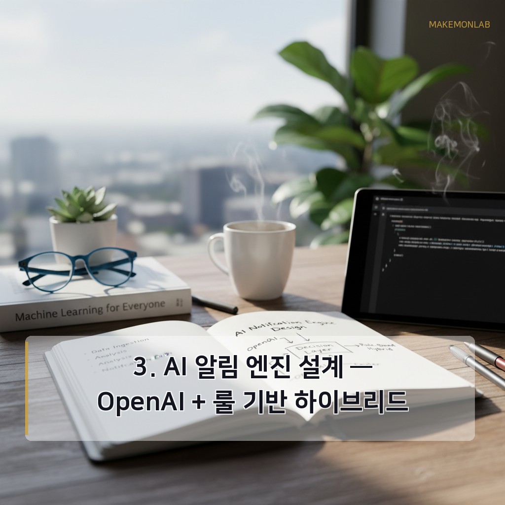 AI로 이커머스 리스크 관리 - 3. AI 알림 엔진 설계 — OpenAI + 룰 기반 하이브리드