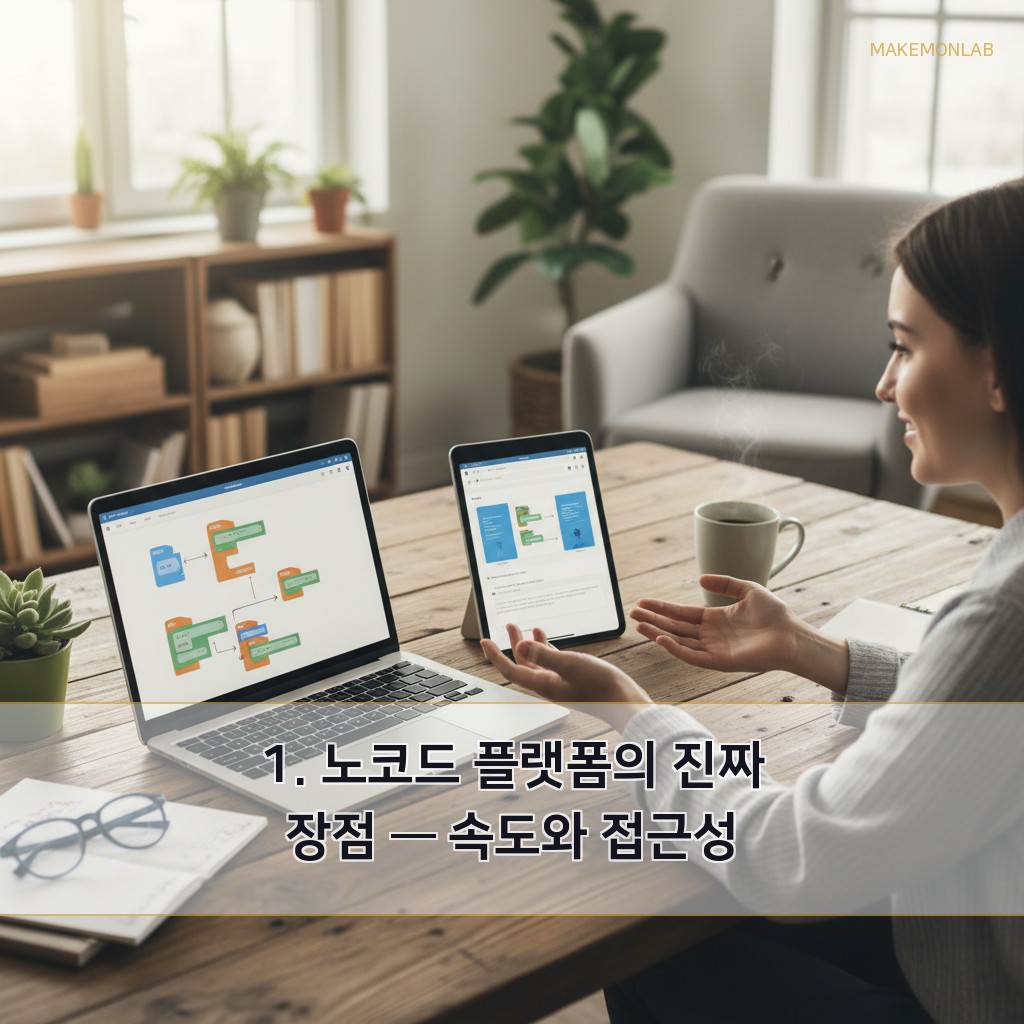 노코드 vs AI 코딩 - 1. 노코드 플랫폼의 진짜 장점 — 속도와 접근성