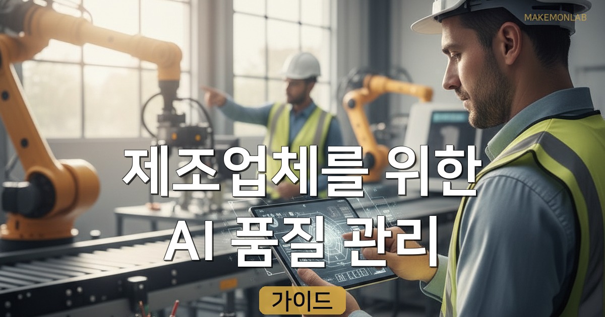 제조업체를 위한 AI 품질 관리 — 현장에서 쓰는 비전 AI 도입 가이드