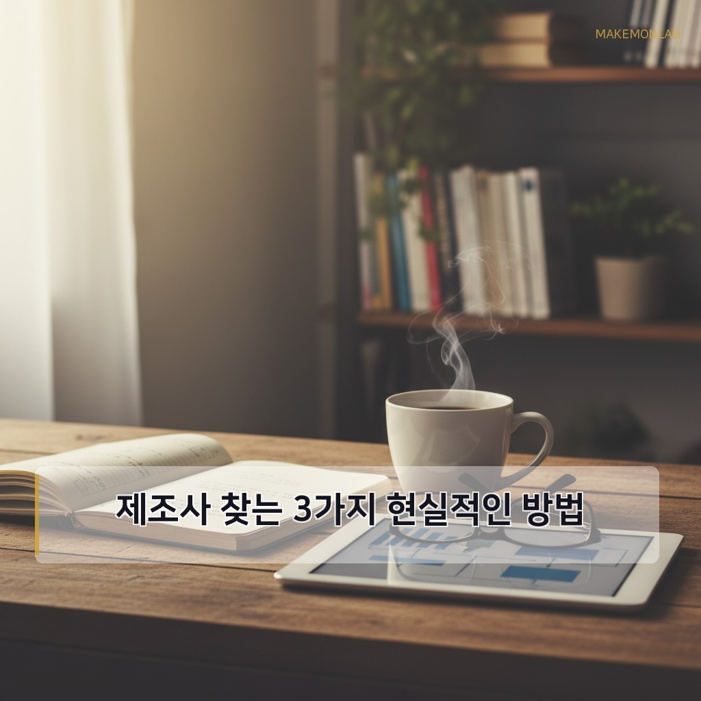 소규모 제조업 창업 가이드 - 제조사 찾는 3가지 현실적인 방법