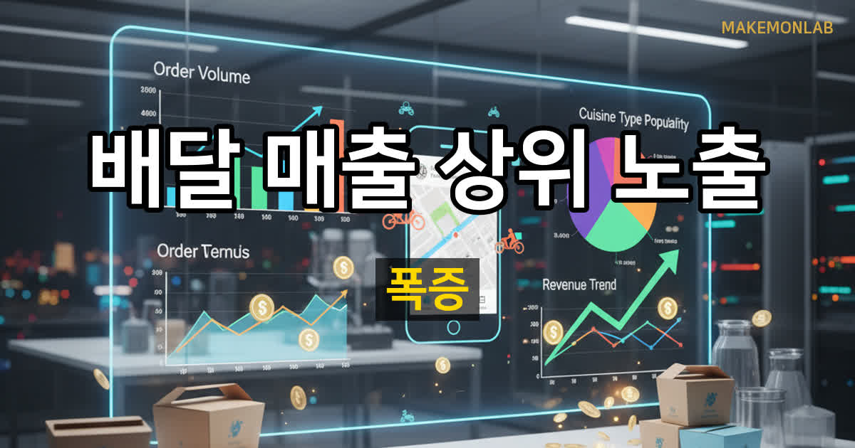 배달 음식점 매출 올리는 법 — 배민·쿠팡이츠 상위 노출 전략 7가지