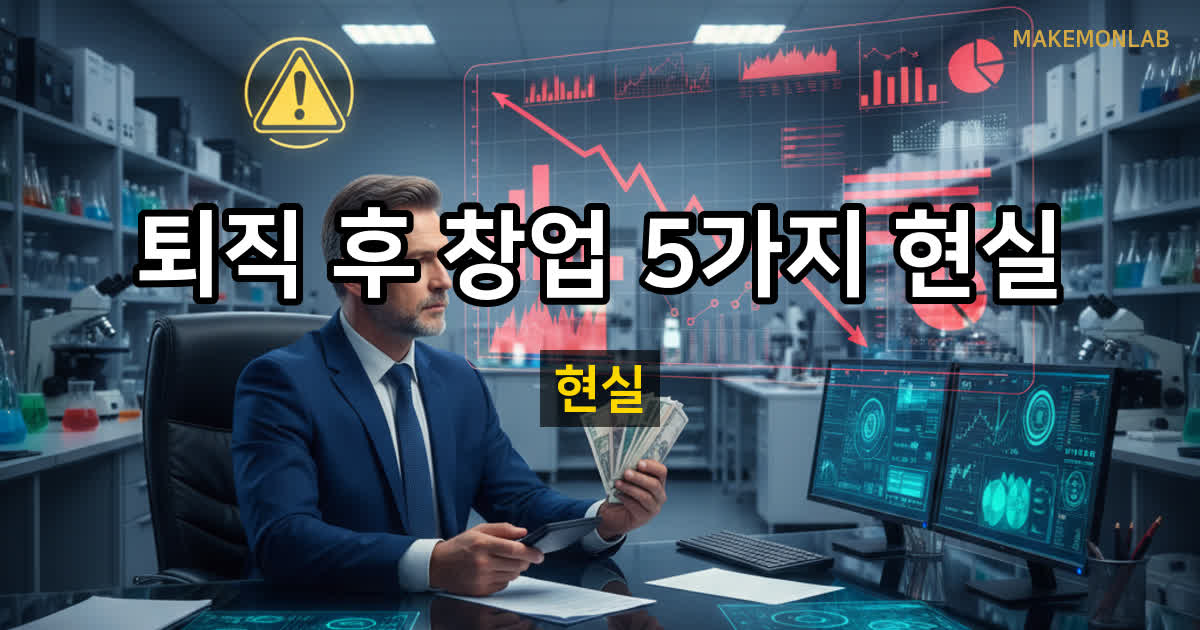퇴직 후 창업, 성공하려면 꼭 알아야 할 5가지 현실