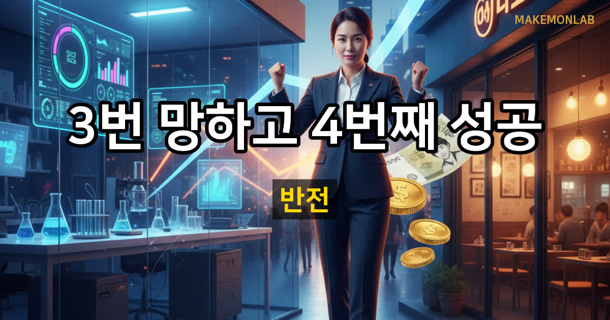 3번 망하고 4번째 성공한 자영업자 이야기 — 포기하지 않은 자의 반전